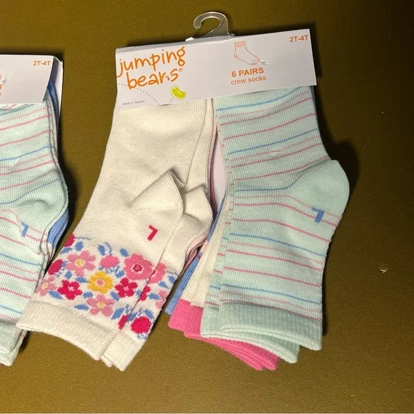 NWT Toddler 2T-4T jumping beans Sock Bundle of 3 Trendy Girls Halloween Variety - Picture 2 of 10
